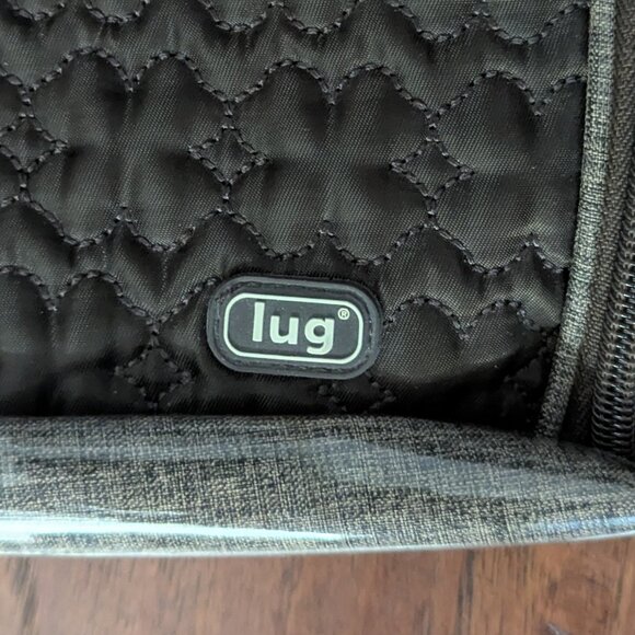 Lug Taupe Brown Quilted Travel Backpack Convertible Sling Bag - Picture 5 of 11